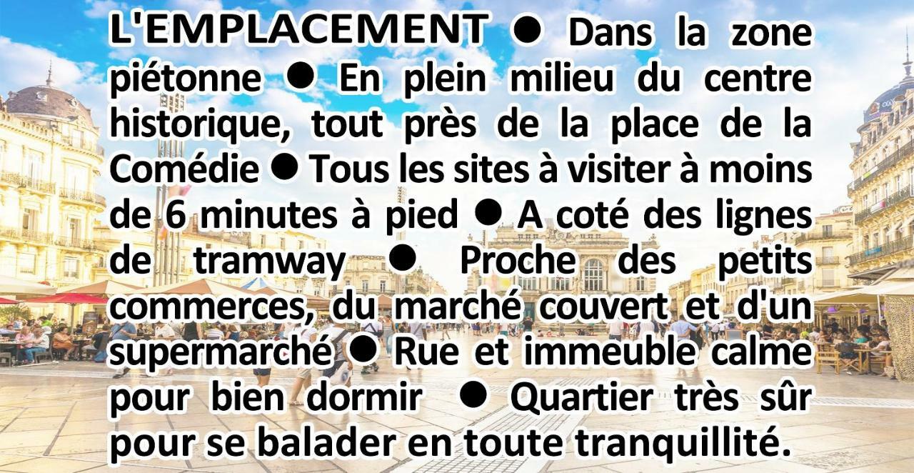 Comedie Musee-Fabre Parking Offert Climatisation Leilighet Montpellier Eksteriør bilde