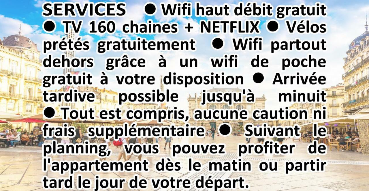 Comedie Musee-Fabre Parking Offert Climatisation Leilighet Montpellier Eksteriør bilde