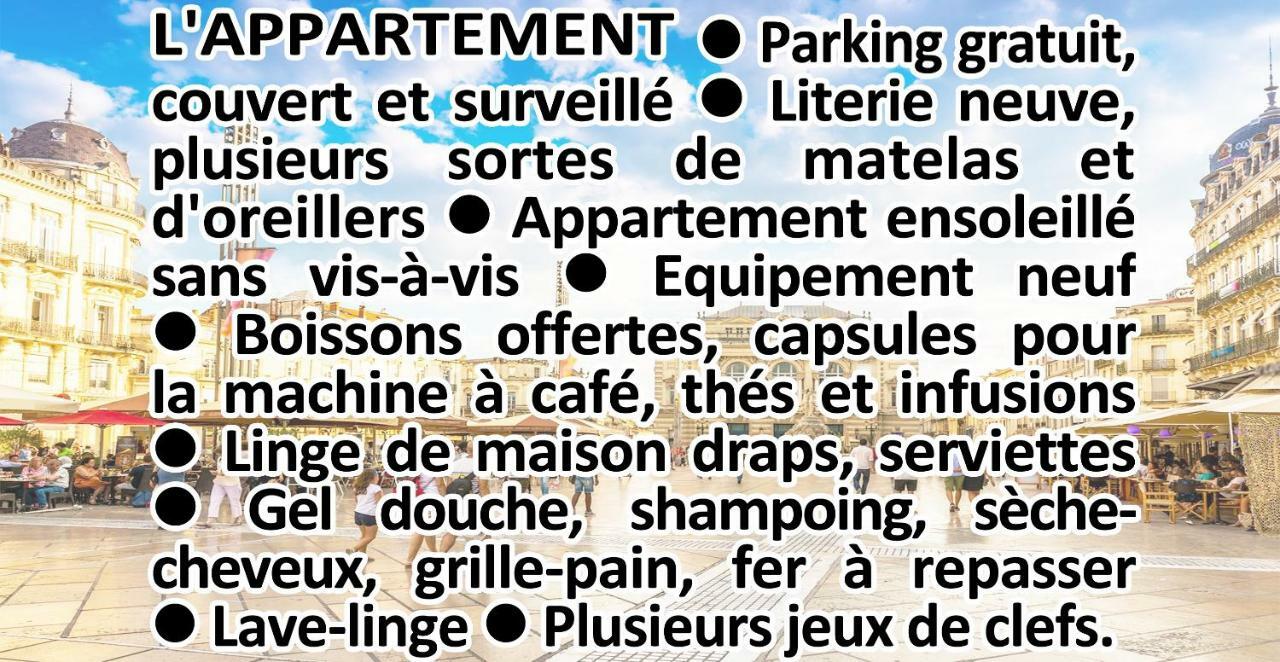 Comedie Musee-Fabre Parking Offert Climatisation Leilighet Montpellier Eksteriør bilde